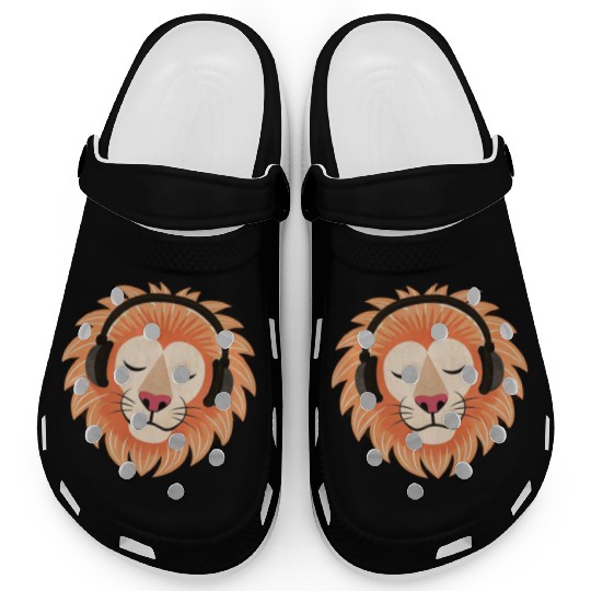 Bass the Vinyl Lion Clogs