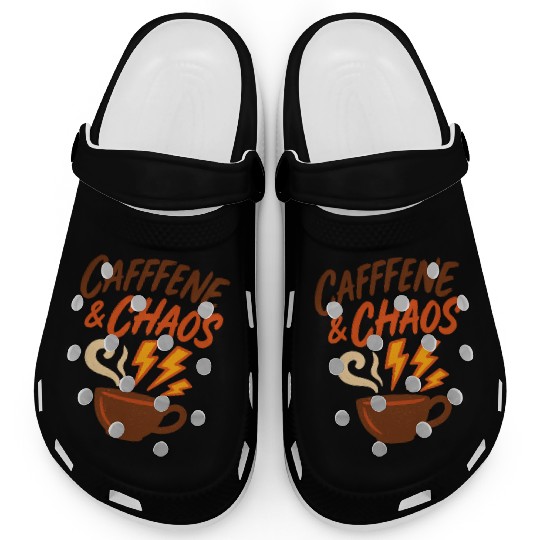Caffeine & Chaos – Coffee Lovers Unite Clogs