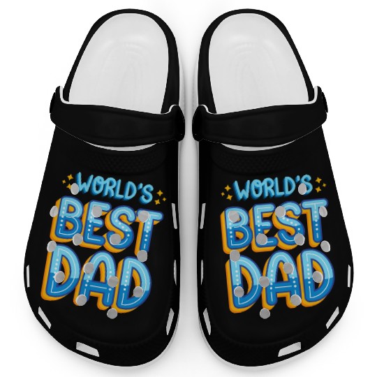 World's Best Dad: Father's Day Gift for Dad Clogs