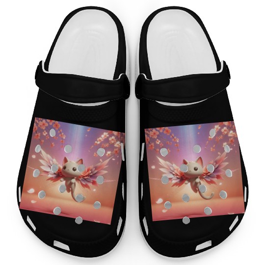 Petal Flight Kitty Clogs