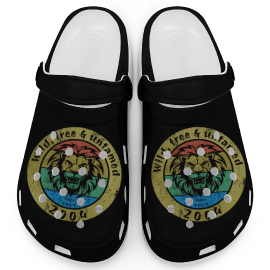 21st birthday Wild, free & untamed since 07/2004 Clogs