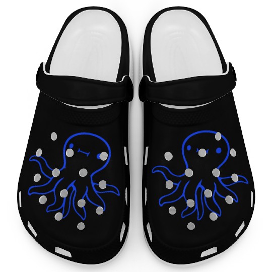 Octopus squid tentacle cephalopod cute sweet comic Clogs