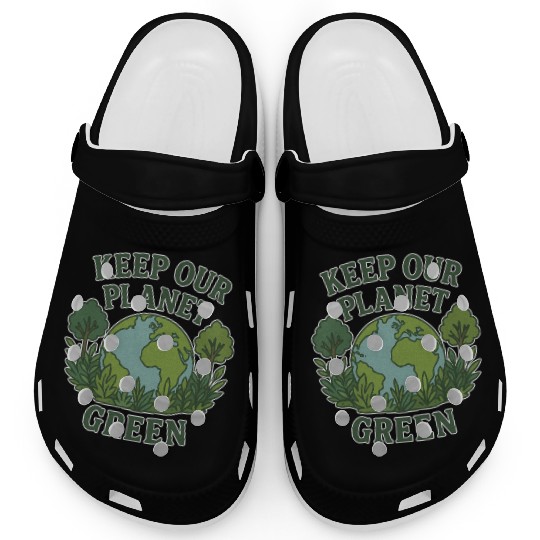 Keep Our Planet Green Clogs