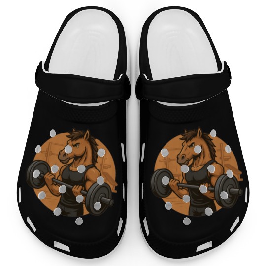 Horsepower Gains – Muscular Gym Horsa Design Clogs
