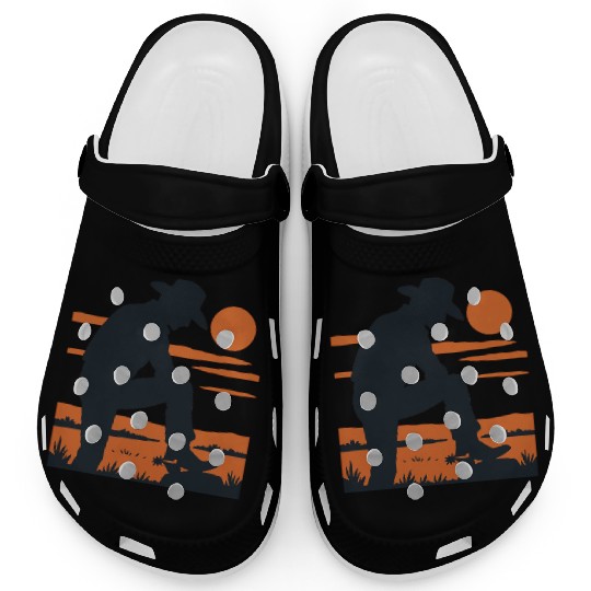 Western Cowboy Sunset Clogs