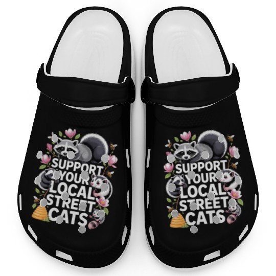 Support Local Street Cats Bee Style Clogs