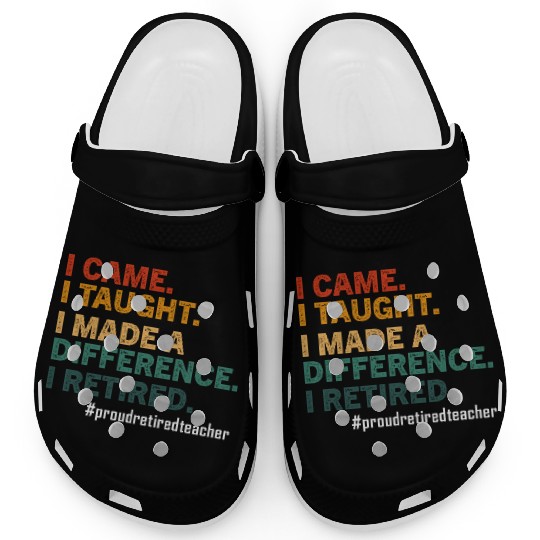 Funny Retired Teacher Retirement 2025 Teachers Day Clogs