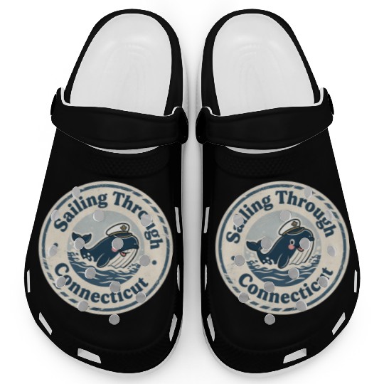 Connecticut Whale Captain Design Clogs
