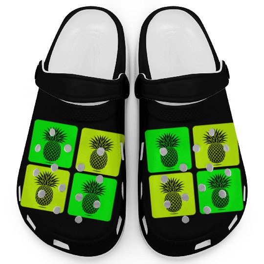 Pop Art Pineapple Clogs