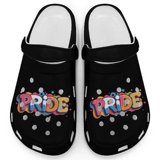 Pride Vibes Only LGBTQIA+ Love & Support Men Women Clogs