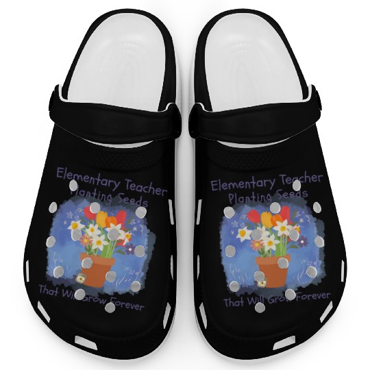 Elementary Teacher Planting Seeds That Will Grow Clogs