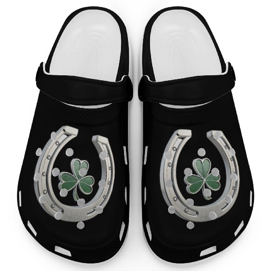 Lucky Shamrock Artwork for Saint Patrick Clogs