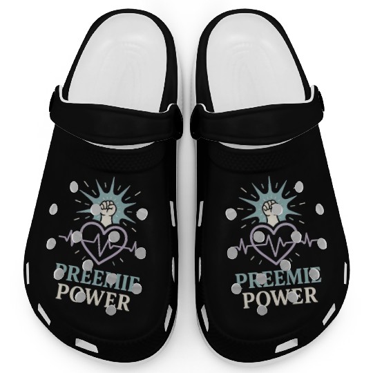 NICU Parent Pride Preemie Warrior Neonatal Clogs