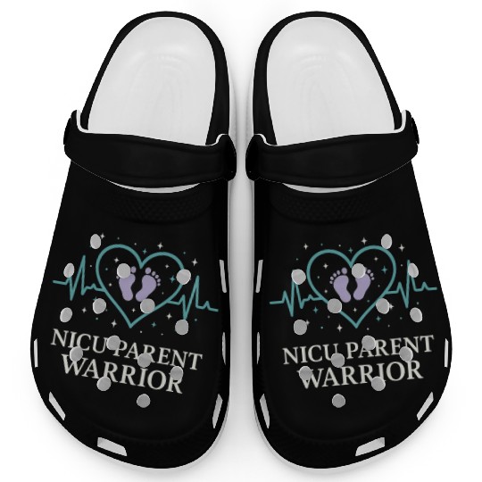 NICU Parent Pride Preemie Warrior Neonatal Clogs