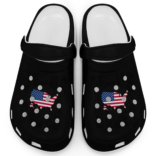 Jesus Saves USA Clogs