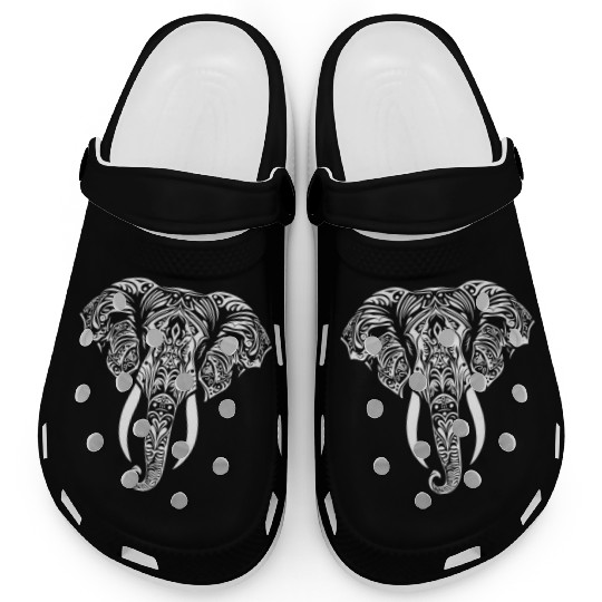 Elephant Mandala Tribal Clogs