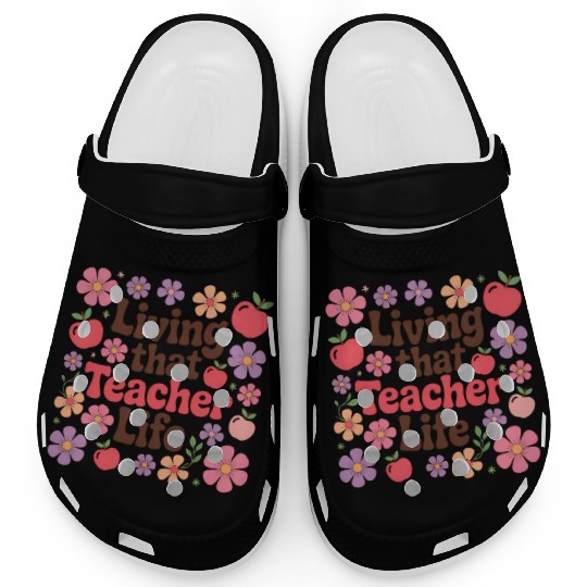 Teacher Floral Living That Teacher Life Clogs