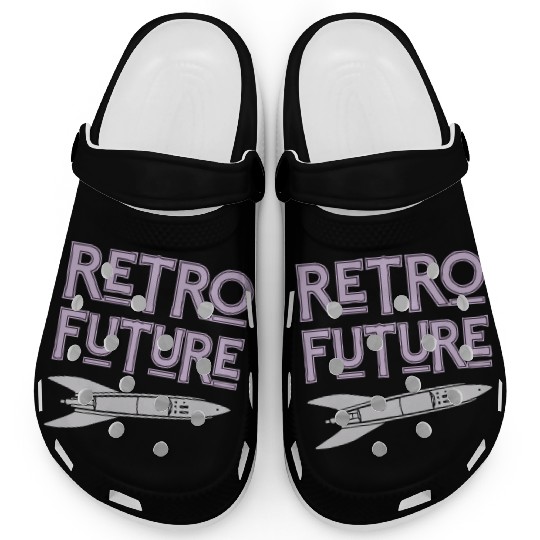 Retro Future Rocket Nostalgia Clogs