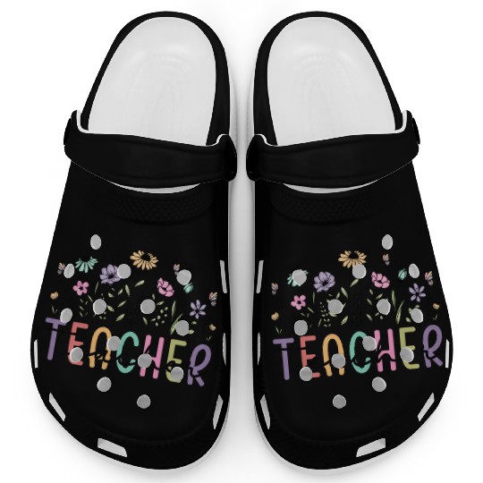 Floral Teacher Appreciation Teacher Clogs