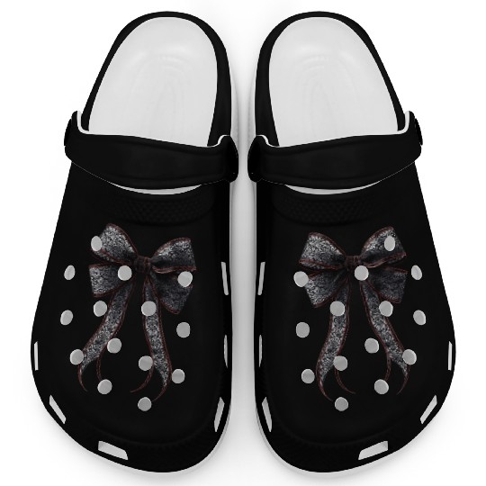 lace bow Clogs