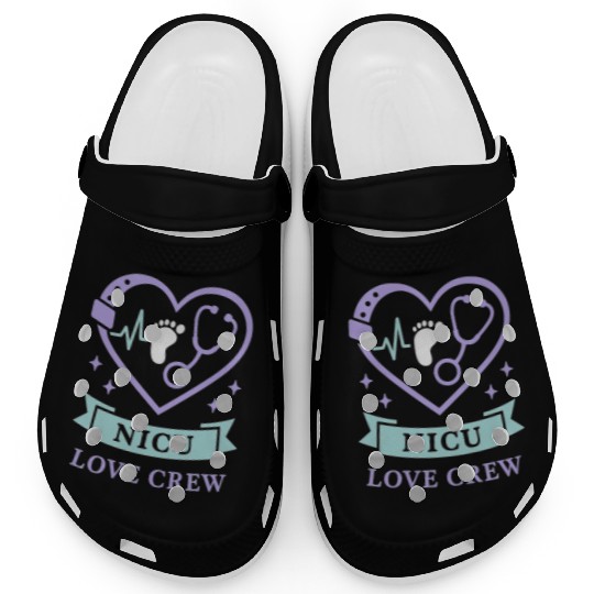 NICU Parent Pride Preemie Warrior Neonatal Clogs
