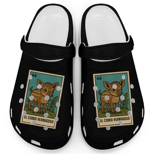 EL CERDO VERRUGOSO - THE WARTY PIG - LA LOTERÍA Clogs