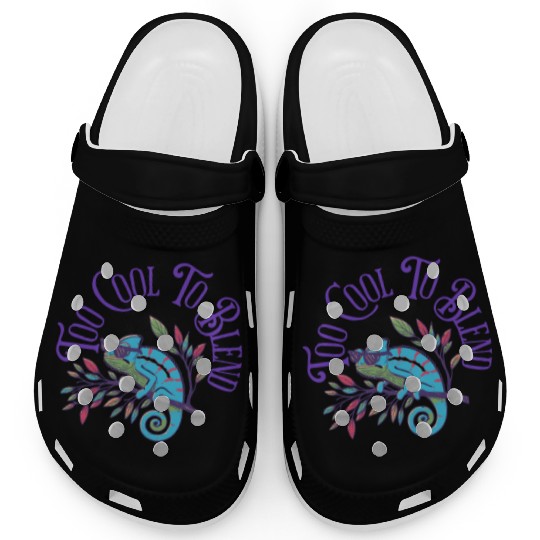 Too Cool to Blend – Chameleon Attitude Clogs