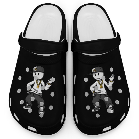 hip hop rapper stickman Clogs