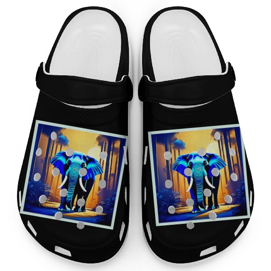 Mystic Elephant: Sunset Forest Journey Clogs