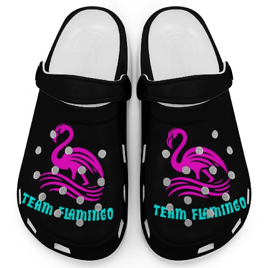 Team Flamingo Clogs