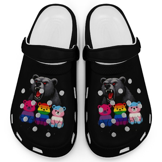 Mama Bear Pride Cubs Clogs