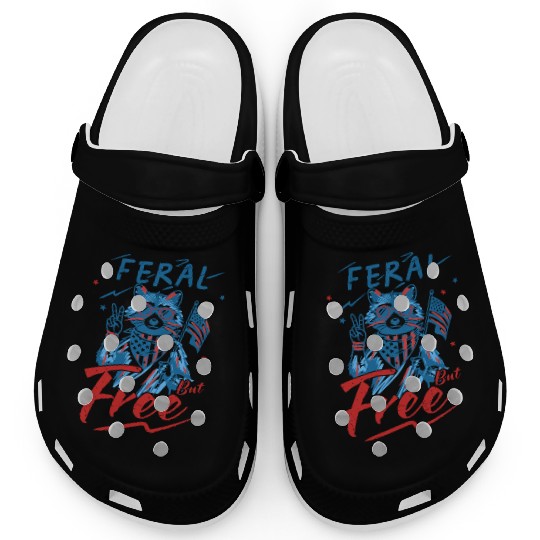 4th of July Feral but Free Clogs