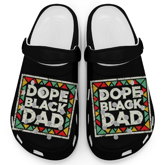 Dope Black Dad Black History Clogs