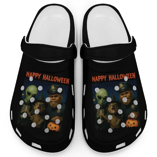 Bigfoot Alien Rock Hyrax Awawa Funny Halloween Tri Clogs