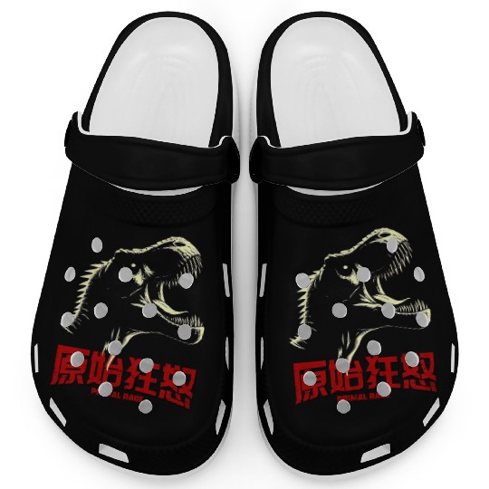 T REX ROARING WITH PRIMAL RAGE Clogs