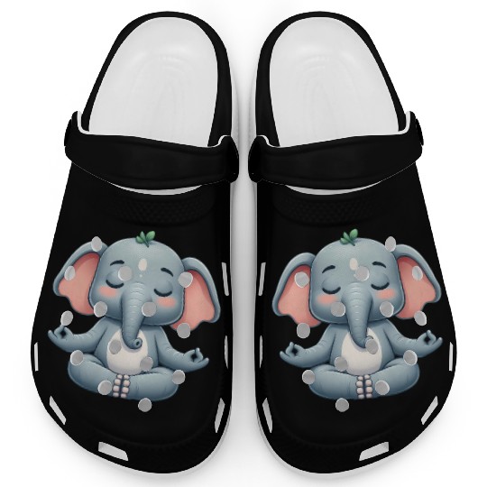 Buddhist elephant yoga relaxation meditation chill Clogs