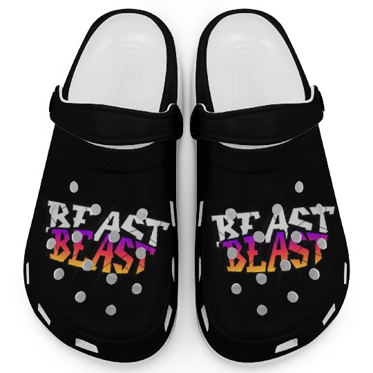 BEAST Mood Activated – Fierce Gradient Streetwear Clogs