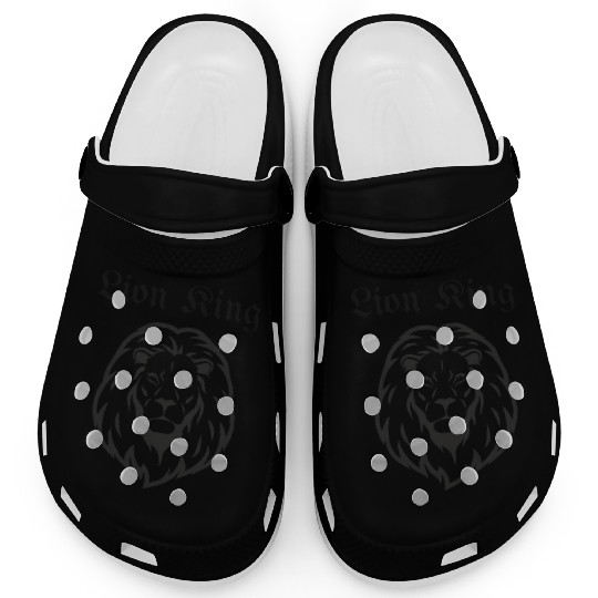 Lion king– Bold Black Majesty Clogs