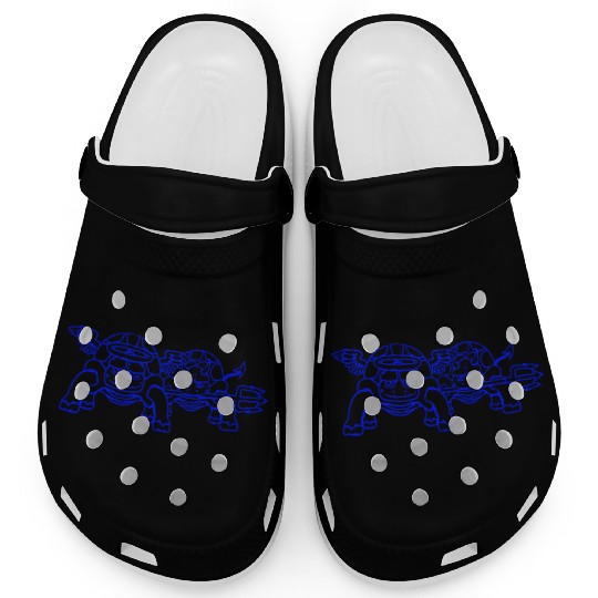 2 Turtles Conscience Team Devil Angel Evil Good Clogs