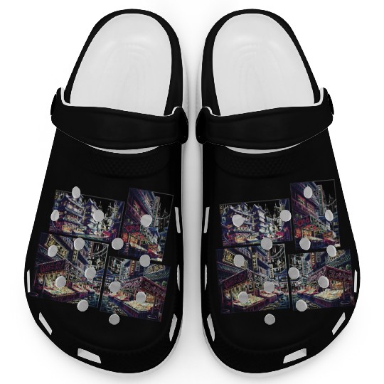 Where Tradition Meets Neons Twilight Clogs