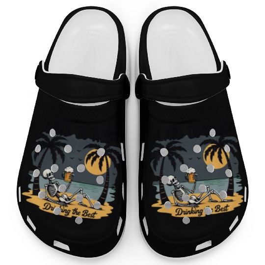 Skeleton Beach Vacation Beer Clogs