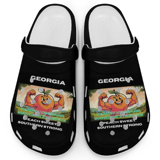 Georgia Peach State Art Clogs