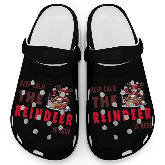 Keep Calm, The Reindeer Is here Clogs