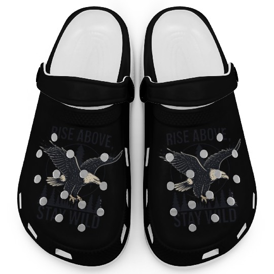 Soar Fierce, Live Free – Bald Eagle Wilderness Des Clogs