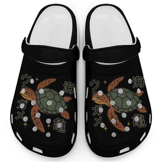 Sea Turtle Japanese Clogs