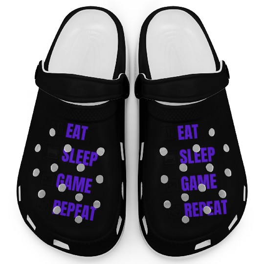 Eat Sleep Basketball Repeat Clogs