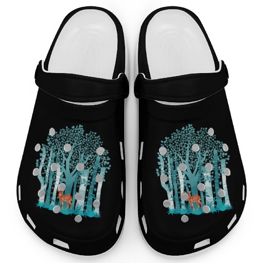The deer in forest Clogs
