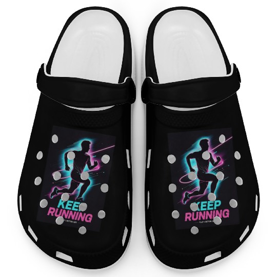 Neon Cyber Tiger Clogs