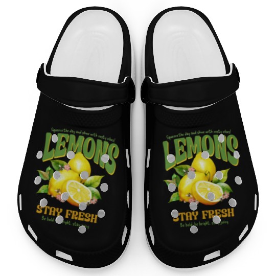 Squeeze the Day Lemon Vibes — Stay Fresh & Juicy Clogs