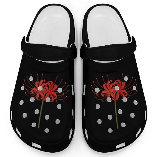 Red Spider Lily Clogs – Japanese Death Flower Ar